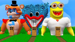 НАШЁЛ СЕКРЕТНУЮ БАЗУ В МИНЬОН КАЧОК EXE ХАГГИ ВАГГИ ФРЕДДИ ФНАФ 9 В МАЙНКРАФТ MINION FREDDY HUGGY